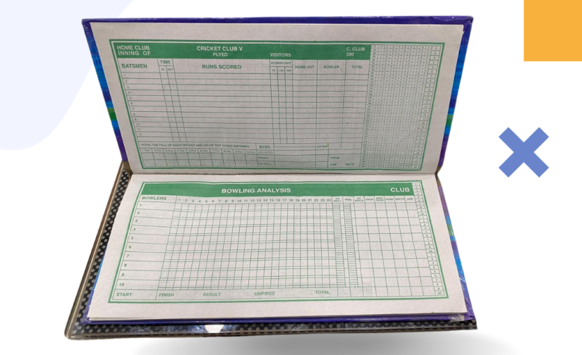 Maroof Binded Score Book | Premium Cricket Scoring Book for Professional & Amateur Scorers