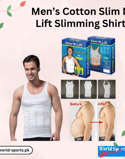 Men’s Cotton Slim N Lift Slimming Shirt – Body Shaping Compression T-Shirt