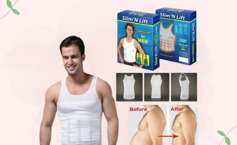 Men’s Cotton Slim N Lift Slimming Shirt – Body Shaping Compression T-Shirt