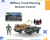 Military Truck Steering Remote Control | Durable Off-Road Military RC Truck for Kids