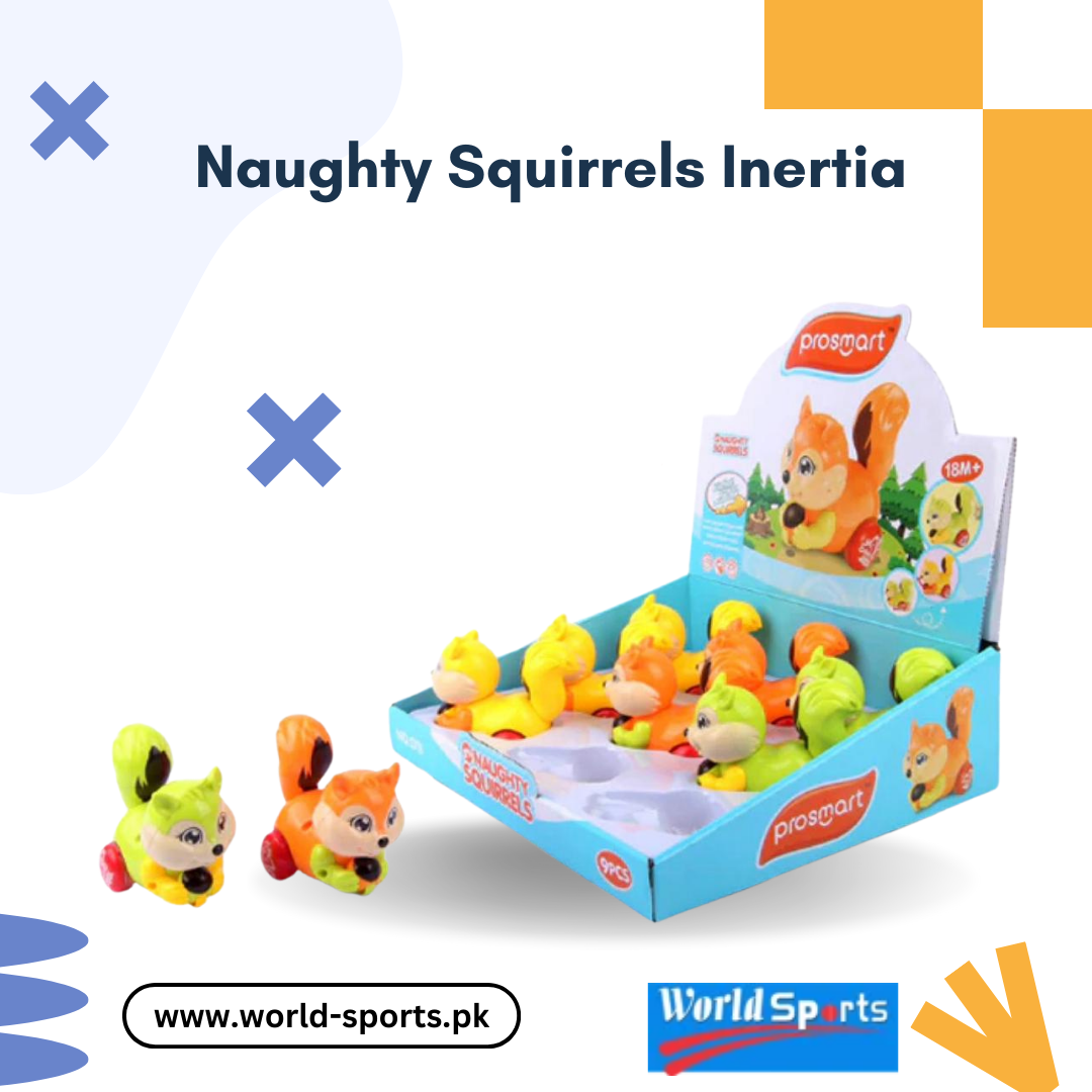 Naughty Squirrels Inertia Toy | Fun Push-and-Go Squirrel Play for Kids
