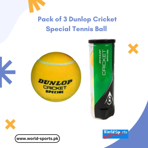 Pack of 3 Dunlop Cricket Special Tennis Balls – Durable & High-Performance Cricket Balls for Practice & Matches
