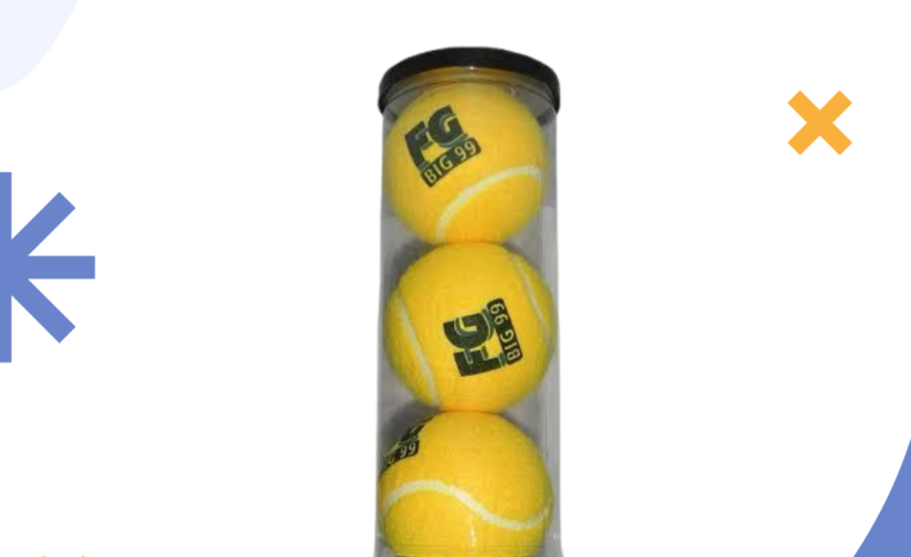Pack of 3 FG Big 99 Cricket Tennis Balls – Premium Quality Durable Balls for Cricket Practice & Matches