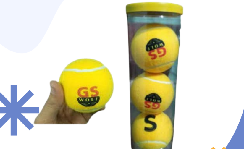 Pack of 3 GS Wolf Cricket Tennis Balls – Premium Quality Cricket Balls for Training & Practice