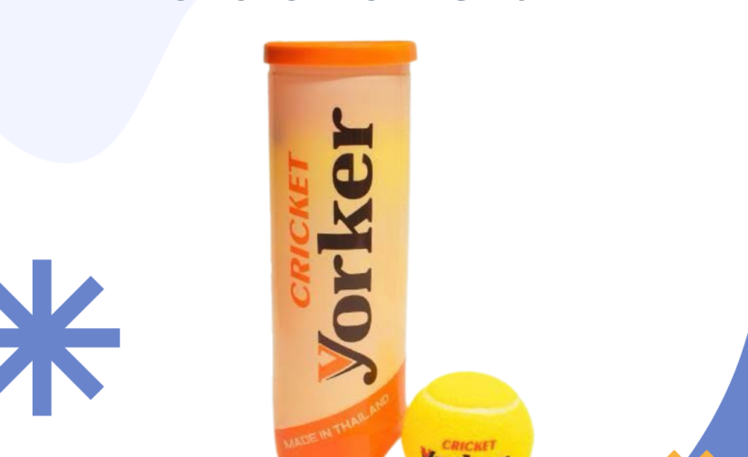 Pack of 3 Yorker Cricket Tennis Balls – High-Quality Durable Cricket Balls for Practice & Training
