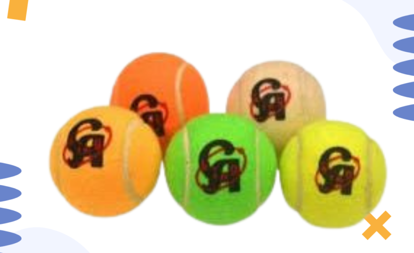 Pack of 5 CA Gold Cricket Tennis Balls – Premium Quality Practice Balls for Cricket Training
