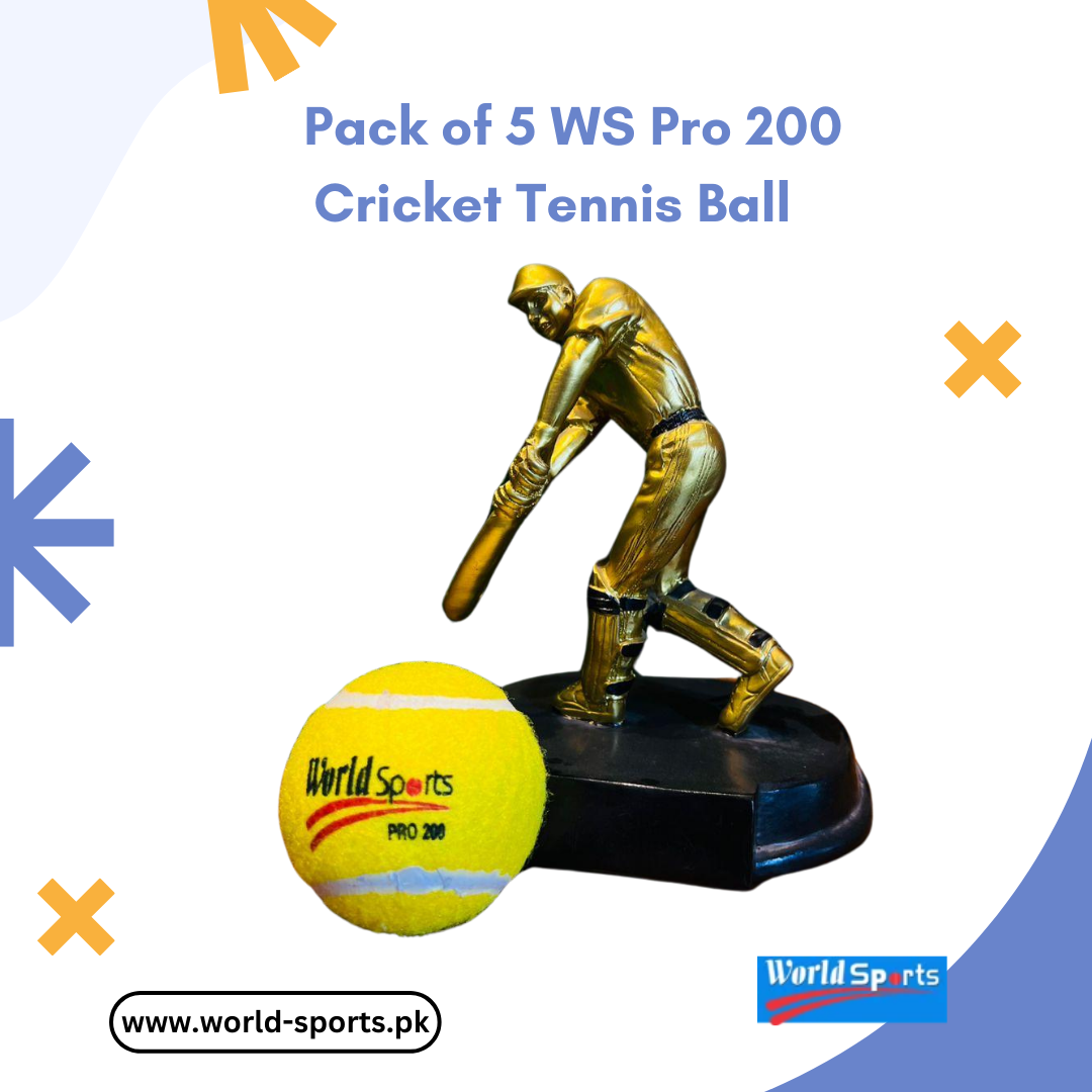 Pack of 5 WS Pro 200 Cricket Tennis Balls – Premium Quality Training Balls for Cricket Practice