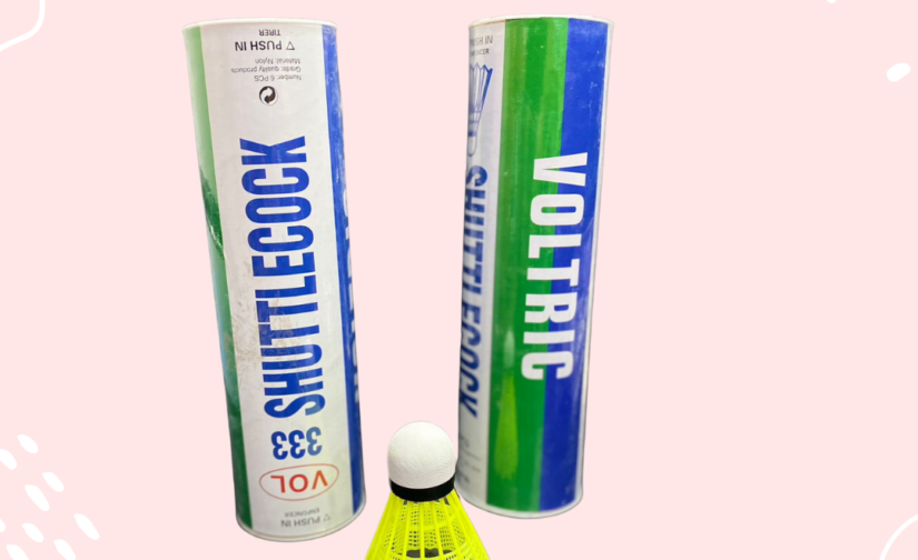 Pack of 6 Voltric 333 Nylon Shuttlecocks - White | Durable & High-Performance Badminton Shuttles