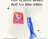 Pair of Jazee Basketball Net – Blue-White Durable Netting for Enhanced Performance