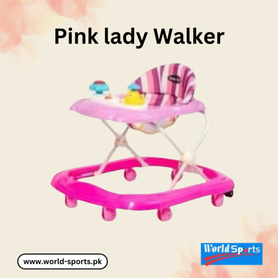Pink Lady Walker | Adjustable Baby Walker for Safe and Fun Movement