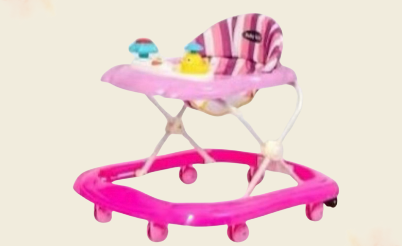 Pink Lady Walker | Adjustable Baby Walker for Safe and Fun Movement