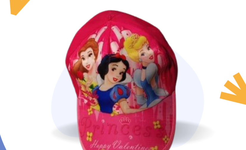 Princess Kids Cap | Pink Hat for Girls | Adjustable Princess Baseball Cap