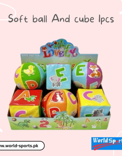 Soft Ball and Cube Set (1pc) | Sensory Toy for Kids | Safe and Fun Playtime