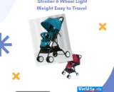 Lightweight 6-Wheel Baby Stroller | Travel-Friendly & Compact Design