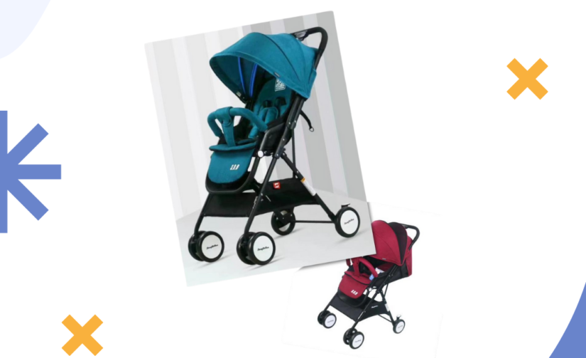 Lightweight 6-Wheel Baby Stroller | Travel-Friendly & Compact Design