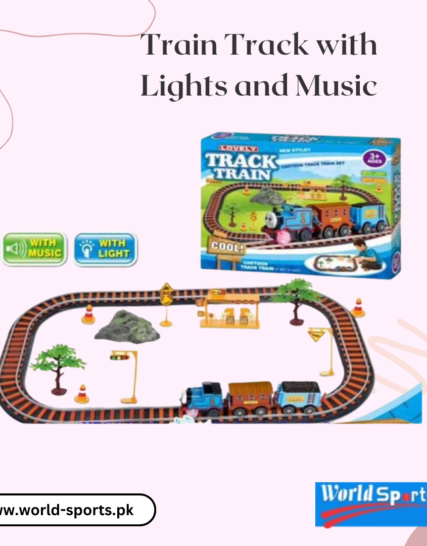 Train Track with Lights and Music | Interactive Railway Set for Kids