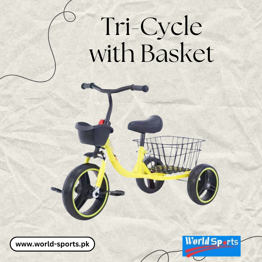 Tri-Cycle with Basket | Sturdy & Stylish Ride-On for Kids