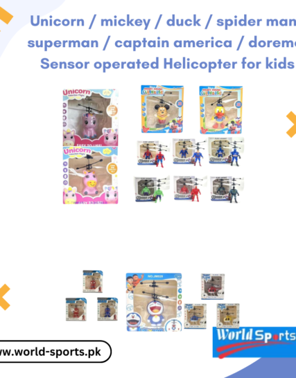 Sensor Operated Helicopter for Kids | Unicorn, Mickey, Duck, Spider-Man, Superman, Captain America, Doremon Designs