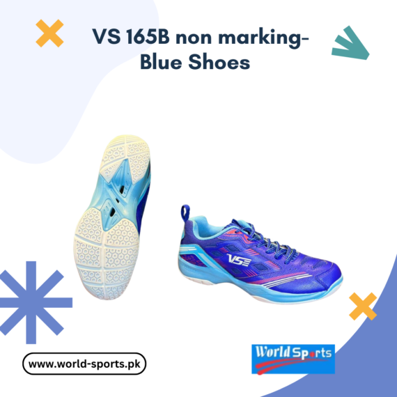 VS 165B Non-Marking Blue Shoes - Lightweight, Durable, and High-Traction Sports Footwear