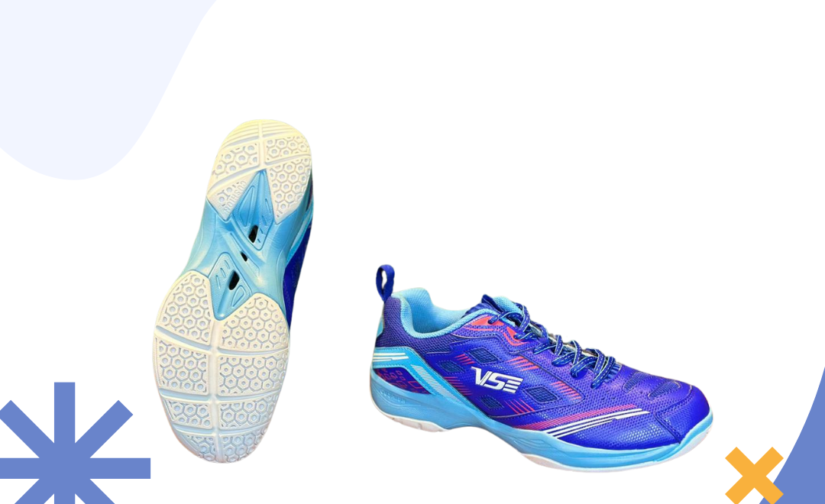 VS 165B Non-Marking Blue Shoes - Lightweight, Durable, and High-Traction Sports Footwear