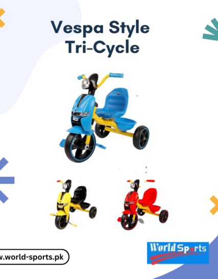 Vespa Style Tri-Cycle for Kids | Stylish & Durable Tricycle with Comfortable Seat