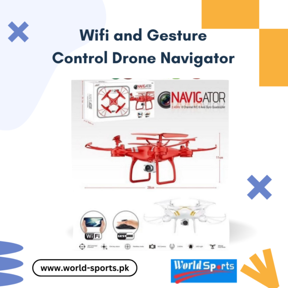 WiFi and Gesture Control Drone Navigator | Advanced Drone with Gesture & App Control