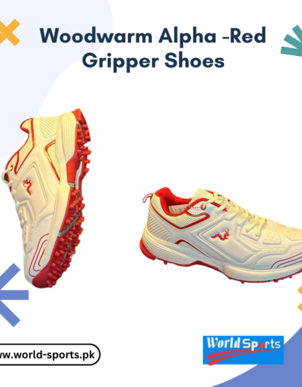 Woodwarm Alpha Red Gripper Shoes - Durable, Comfortable, and High-Performance Athletic Footwear