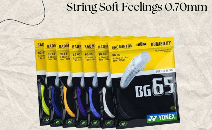 Yonex BG 65 Badminton String Soft Feelings 0.70mm | High-Performance Badminton String for Power & Durability