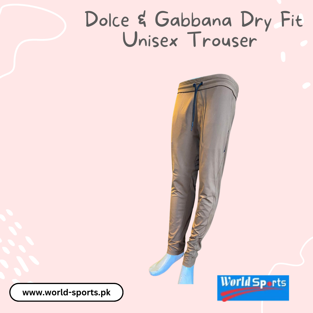 Dolce & Gabbana Dry Fit Unisex Trouser – Luxury Performance Wear for Active Lifestyles