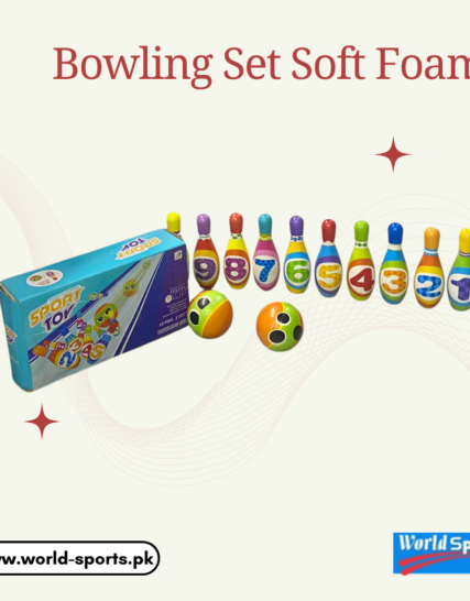 Bowling Set Soft Foam Colorful - Kids and Adults Bowling Game Set with 10 Pins and 1 Ball - Fun Indoor and Outdoor Activity