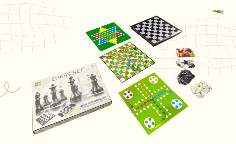 4-in-1 Chess Set - Includes Chess, Checkers, Backgammon, and Chinese Chess