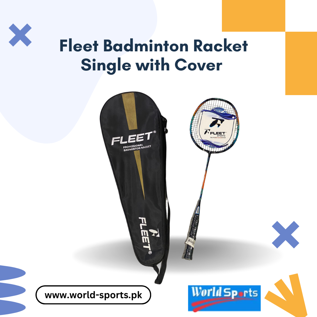 Fleet Badminton Racket Single with Cover – Lightweight, Durable Racket for Enhanced Gameplay