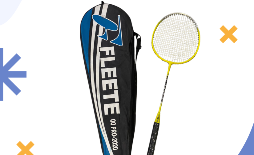 Fleet Pro-2020 Badminton Racket Single with Cover – Lightweight, Durable Racket for Precision and Power