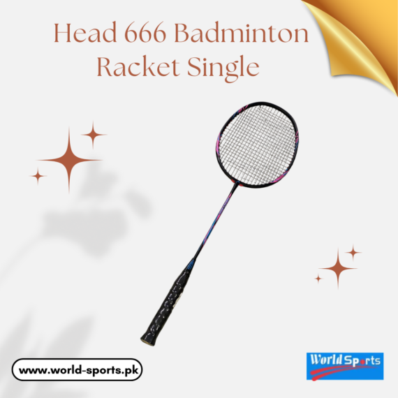 Head 666 Badminton Racket Single – Lightweight and Powerful Racket for All Skill Levels