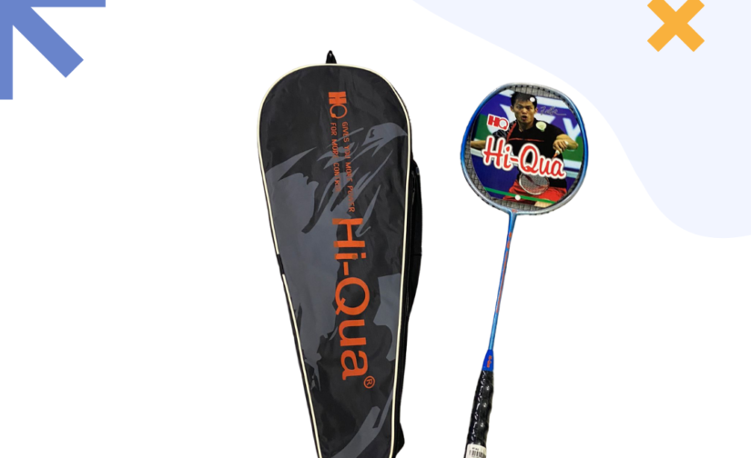 Hi-Qua 150 Badminton Racket Single with Cover – Lightweight and Durable Racket for All-Around Play