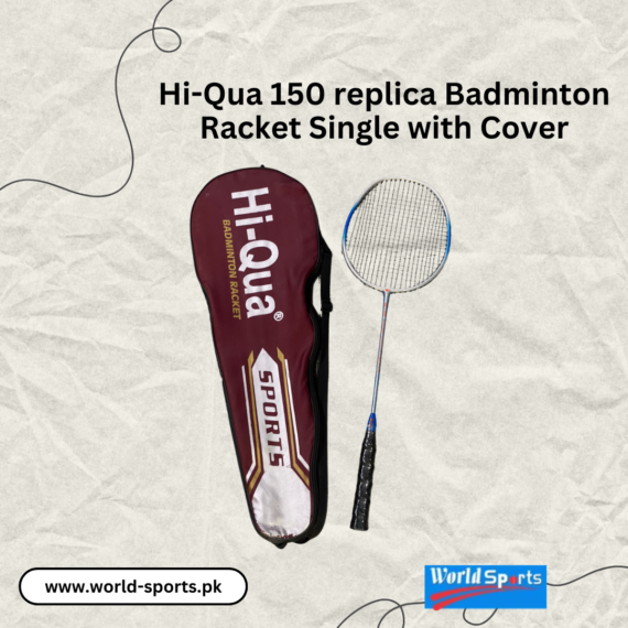 Hi-Qua 150 Replica Badminton Racket Single with Cover – Durable, Lightweight Racket for Recreational Play