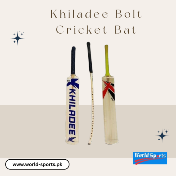 Khiladee Bolt Cricket Bat – Superior Willow Bat for Speed and Power