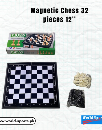 Magnetic Chess Set – 32 Pieces, 12’’ Foldable Chessboard