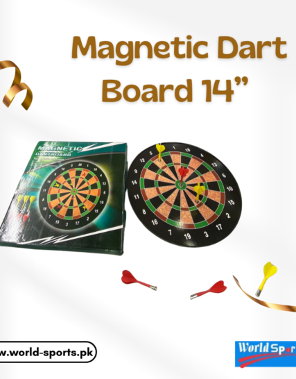 Magnetic Dart Board 14’’ – Safe and Durable Magnetic Dart Game for Kids and Adults