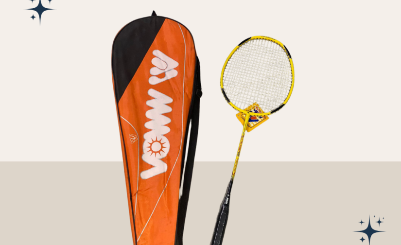 Mmon Badminton Racket Single with Cover – Lightweight and Durable Racket for All Skill Levels
