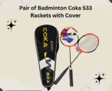 Pair of Coka 533 Badminton Rackets with Cover – Lightweight, Durable, and High-Performance Rackets for All Skill Levels