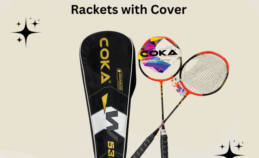 Pair of Coka 533 Badminton Rackets with Cover – Lightweight, Durable, and High-Performance Rackets for All Skill Levels