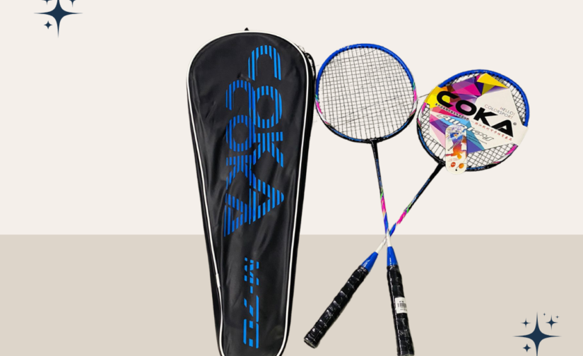 Pair of Coka M-70 Badminton Rackets with Cover – Lightweight, Durable, and High-Performance Rackets