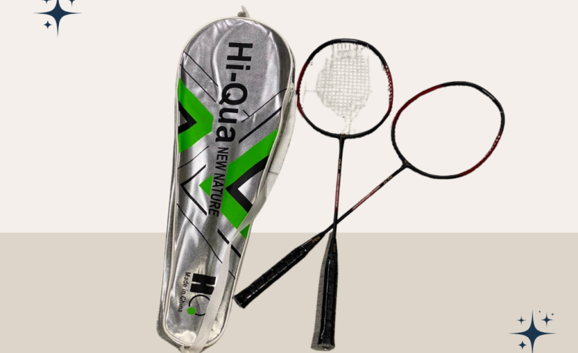 Hi-Qua 38 Badminton Racket Set – Pair of High-Quality Rackets with Protective Cover