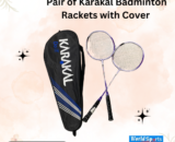 Karakal Badminton Racket Set – Pair of High-Performance Rackets with Protective Cover
