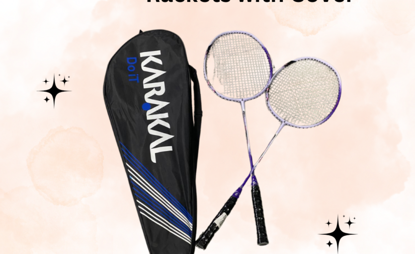 Karakal Badminton Racket Set – Pair of High-Performance Rackets with Protective Cover