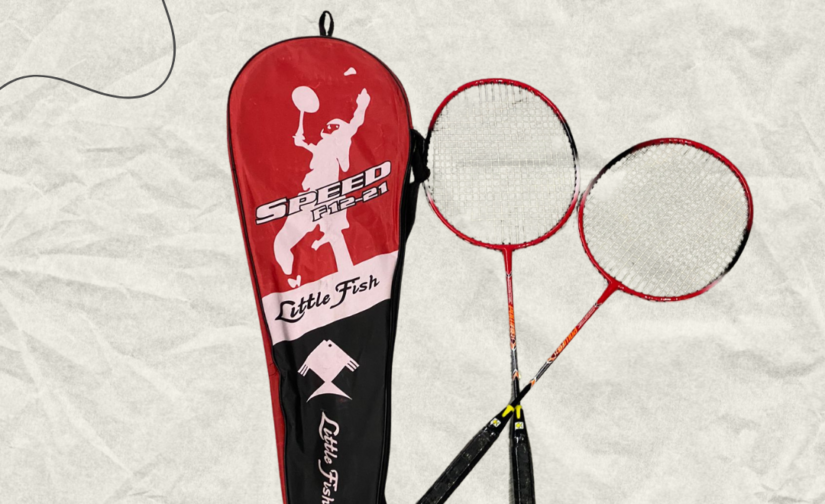 Pair of Little Fish F12-21 Badminton Rackets with Cover – Lightweight and Durable Rackets for Precision and Power