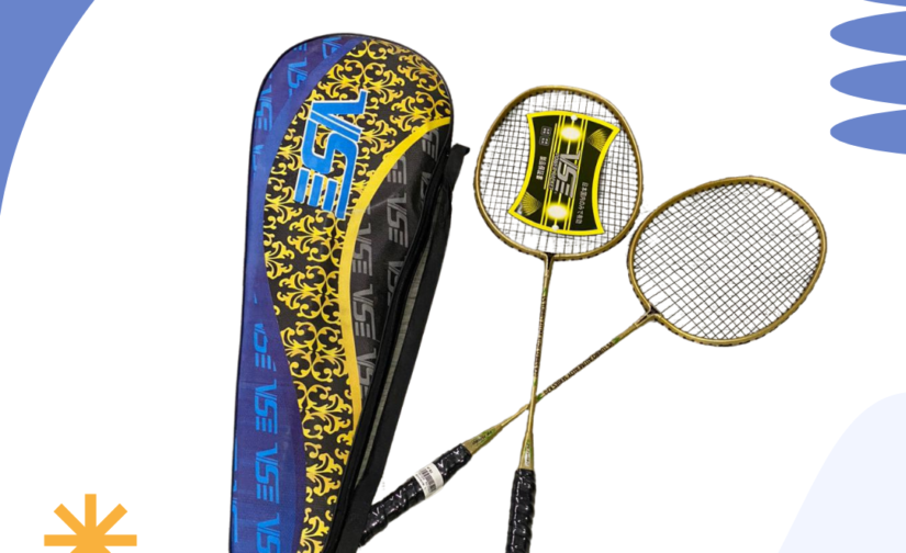 VS Badminton Racket Set – Pair of Durable, High-Performance Rackets with Protective Cover
