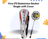 Viva 170 Badminton Racket Single with Cover – Lightweight and Durable for Consistent Performance