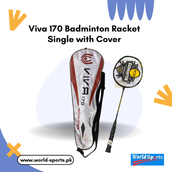 Viva 170 Badminton Racket Single with Cover – Lightweight and Durable for Consistent Performance